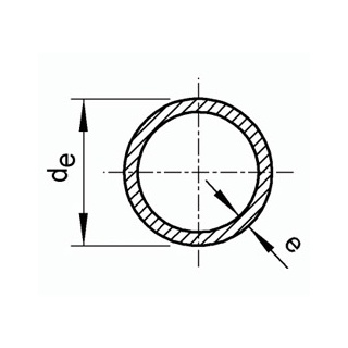 Труба э/с 10х0.8, матовая